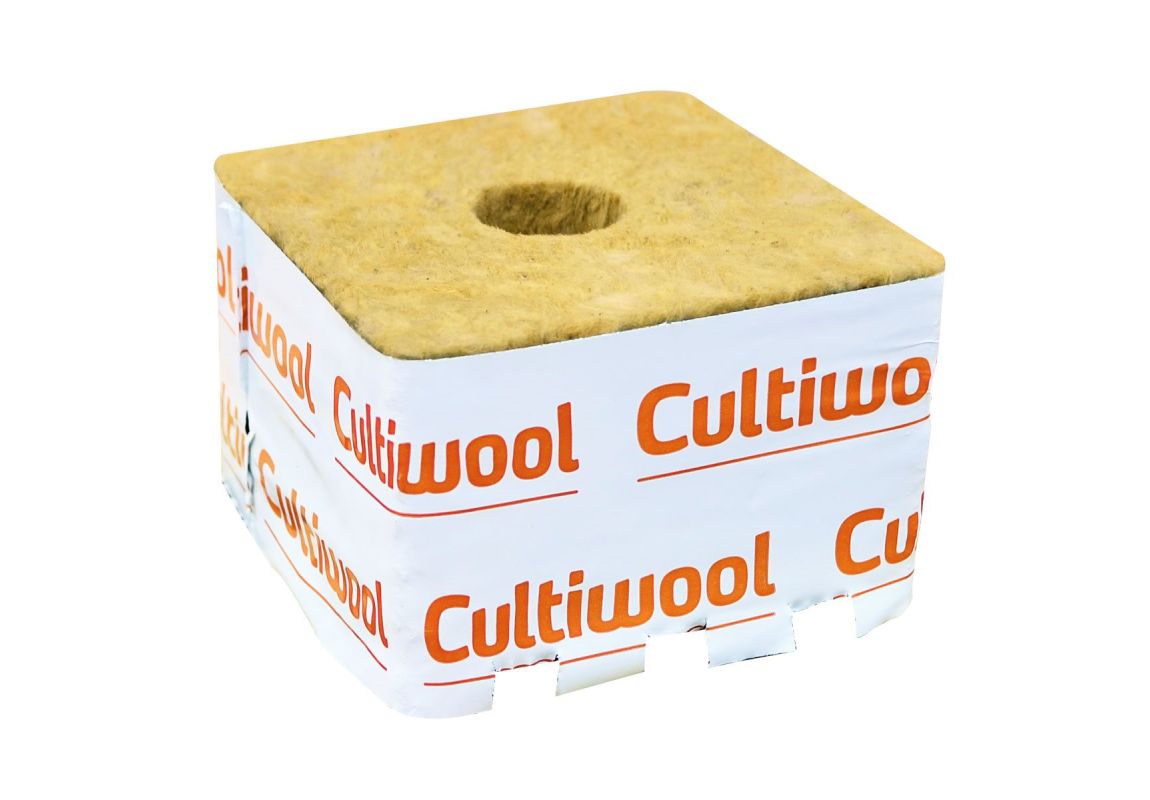 Rockwool Cultiwool - 10 x 10 x 6,5 cm - Small Hole